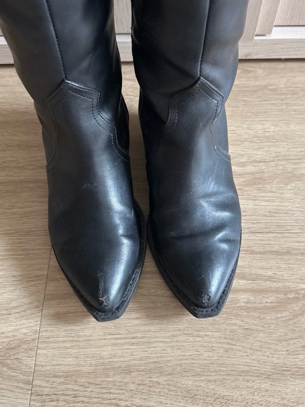 Dolce Vita Black Over-the-Knee Leather Boots